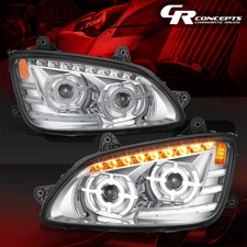 LED Sequential Turn Signal Projector Headlights for 2008-2017 Kenworth T660