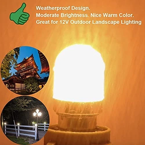 12V LED Bayonet Bulbs 1156 S8, Warm White 2700K, Outdoor RV Path Lights, 6 Pack - Image 3 of 4