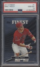 2013 Topps Finest #1 Mike Trout Angels PSA 10 Gem Mint
