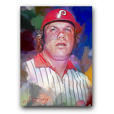 Greg Luzinski #3 Art Card Limited 24/50 Vela Signed (Philadelphia Phillies)