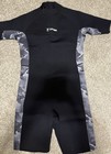 ZIFUMEI 3MM SHORTY FULL WETSUIT MEN/WOMEN - SIZE: XL - BLACK/GRAY CAMOUFLAGE NEW