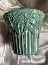 Vintage McCoy Green Pottery Planter Ivy and Berries Jardinaire FREE SHIPPING