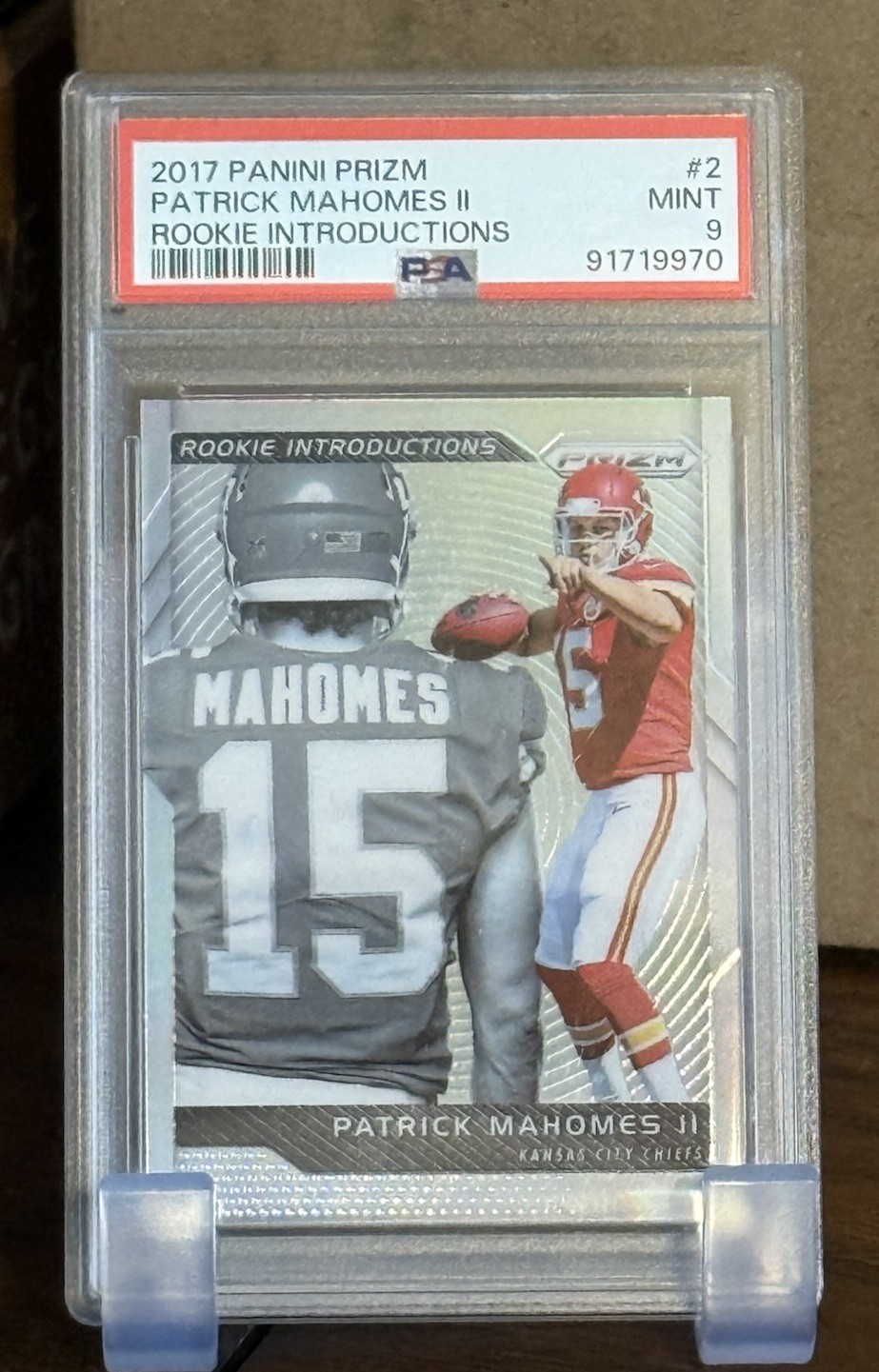 Patrick Mahomes Panini Prizm Rookie Introductions #2 Base