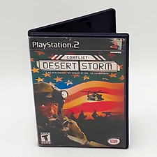 Conflict: Desert Storm PS2 Gotham Games T Teen Video Game w/ Case & Disc Tested 
