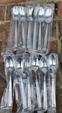 12 Pc Fortessa Doria 6" 18/10 Stainless Steel Extra Heavy Weight Teaspoon, NEW!!