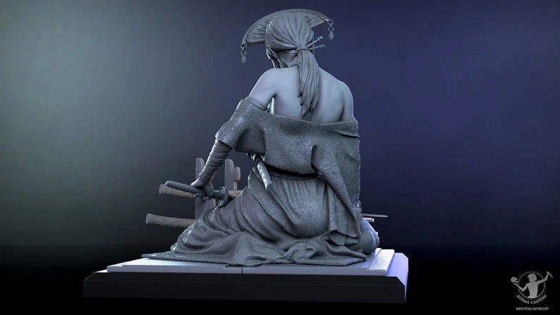 Kit Modelo Cazadora De Demonios Katsumi Sin Pintar/Sin Montar Foto 4 de 4