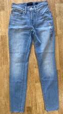 NEW Lucky Brand Womens Ava Mid Rise Super Skinny Jeans Blue Size 2 26 Stretch