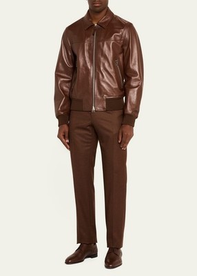 Christian Louboutin Surcity Flat Brown Leather Dress Oxford  display picture 3