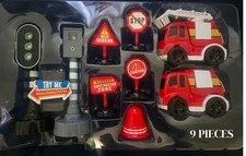 9-in-1 Traffic Light  & Truck Set w/ Road Signs for Kids, 3 years up safe, Gift