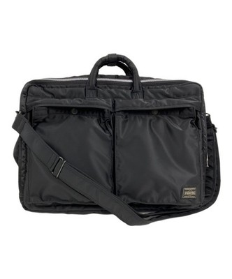 YOSHIDA PORTER TANKER 3WAY DOCUMENT BAG 622-26107 W zip Black Very