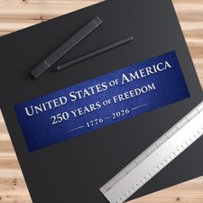 United States of America 250 Years of Freedom bumper sticker