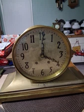 Antique-Seth Thomas "Colossal" Model-Bronze/Brass Mantle Clock-Ca.1915-