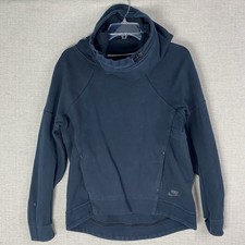 Nike Hoodie Womens S Black Sweatshirt Rally Funnel Neck Long Sleeve