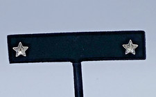 Zestaw Heath Sterling Silver Sygnowane kwietniowe urodziny CZ Gwiazda Kolczyki sztyfty Fabrycznie nowe z metką