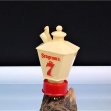 Seagrams 7 Crown Figurative Lamp Post Shape Bottle Cork Stopper FLAW