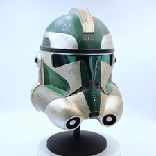 Star Wars The Clone Wars Commander Cosplay Prop Resin Mask Green Helmet Headwear