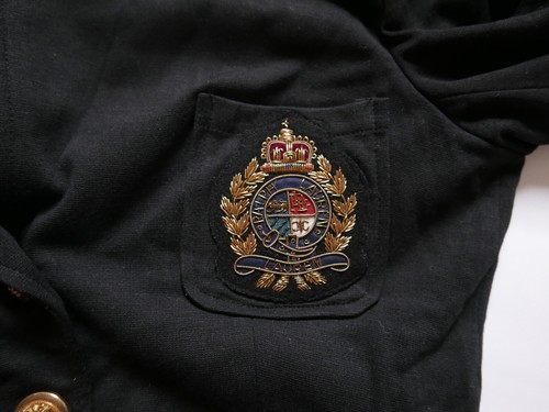 Ralph Lauren Ble Label Blazer Jacket Coat Crest Black Gold Crown NWT S - Picture 7 of 7
