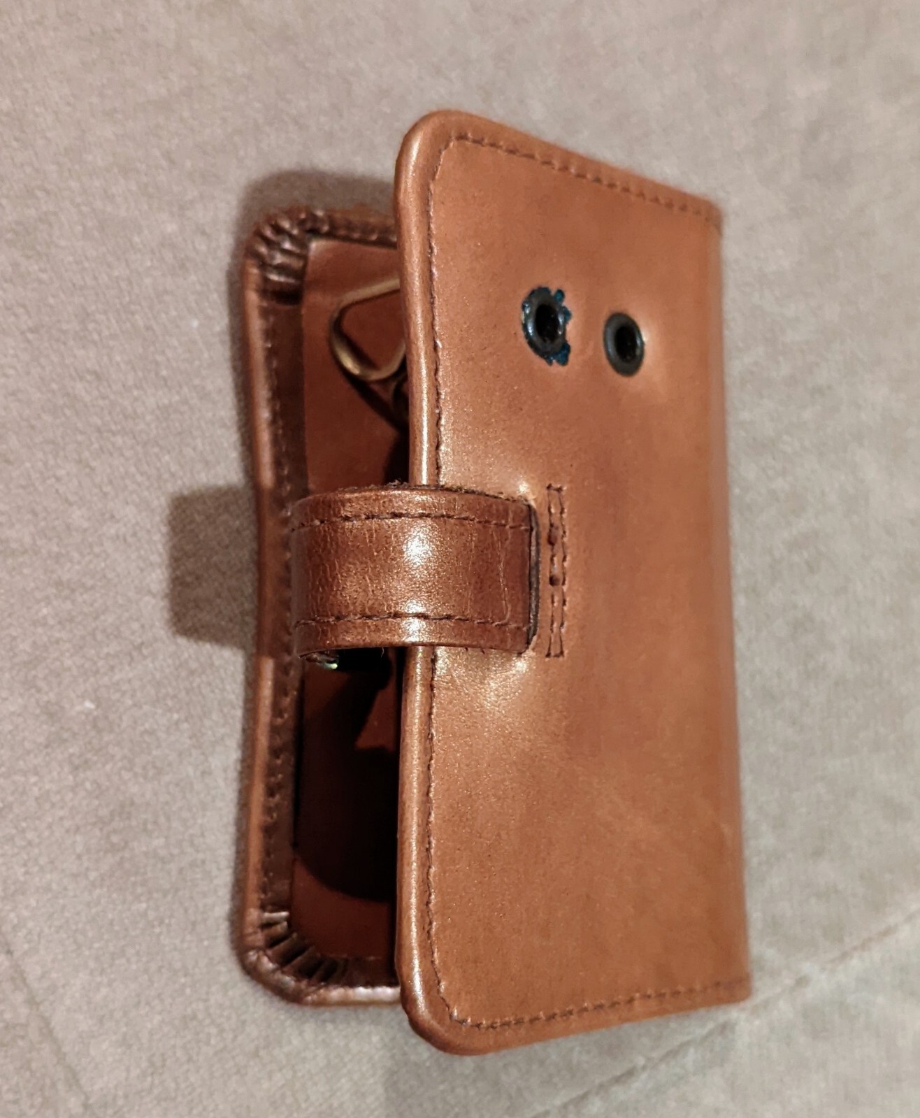 LADY BOSCA Vintage Genuine Lizard Leather Key Wallet… Gem