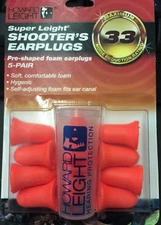 Howard Leight Super Light Pre-Shaped Foam Shooter's Earplugs 5-Pair, R-84133 NEW