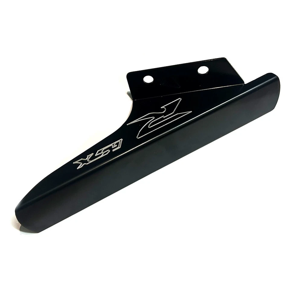 Cubierta de radiador protectora de cadena de aluminio para Suzuki GSXR600 GSXR750 2004-2005 negra Foto 3 de 4