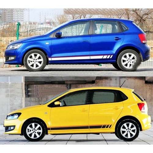 Pair Sport Body Side Skirt Waist Line Stripes Sticker Vinyl Decal for Ford Focus - Bild 9 von 14