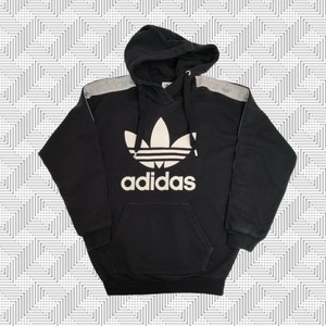 adidas originals sweatshirt with central trefoil logo in black