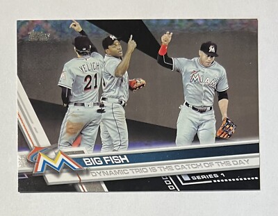 BIG FISH 2017 Topps Dynamic Trio is the Catch of the Day BLACK Card #276 - 41/66