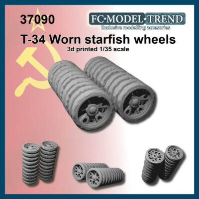 FC Model Trend 1/35 T-34 ''Starfish'' Worn Wheels