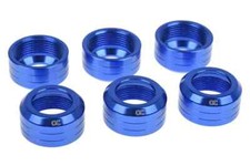 Alphacool Eiszapfen 16mm HardTube union nut modding pack 6 - blue 17418