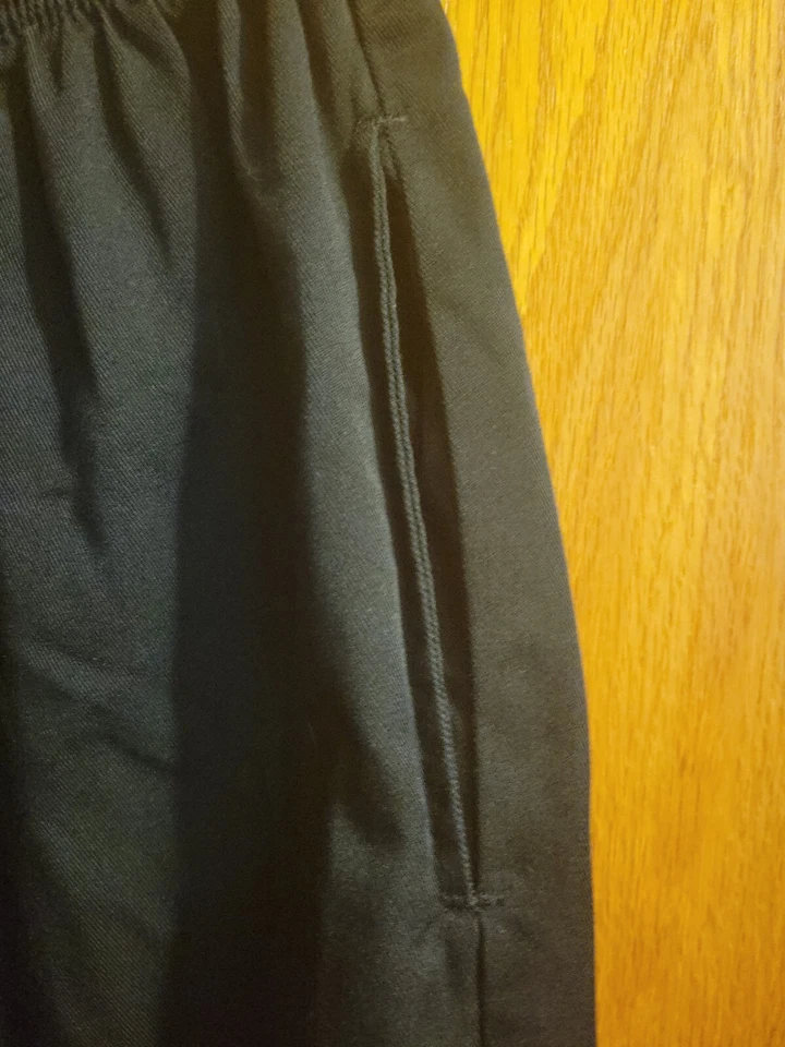 Chef Works  Chefs Cooks Black Elastic Uniform Pants With Zipper Sz 3XL RG Used  - Image 3 of 4