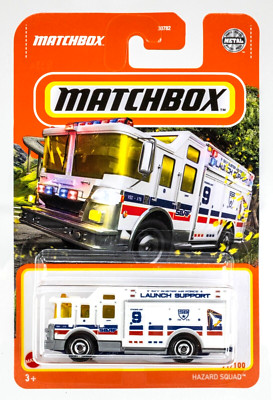 2022 Matchbox #91 Hazard Squad  WHITE | SKY BUSTER LAUNCH SUPPORT | FSC