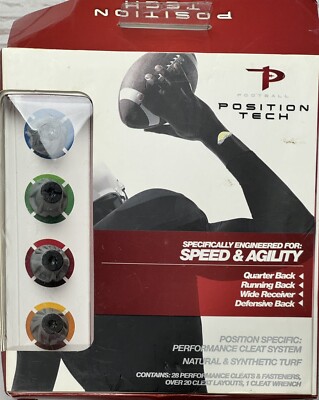 Position-Tech All-Pro System 1/2'' Replacement Football Cleats Set Of 4