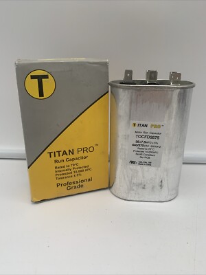 Titan Pro Tocfd3575 Motor Dual Run Cap,35/7.5 Mfd,370-440V