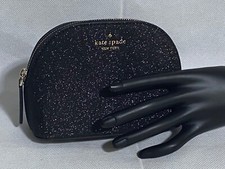 Kate Spade Joeley Glitter Small Dome-Shaped Cosmetic Case WLRU5759