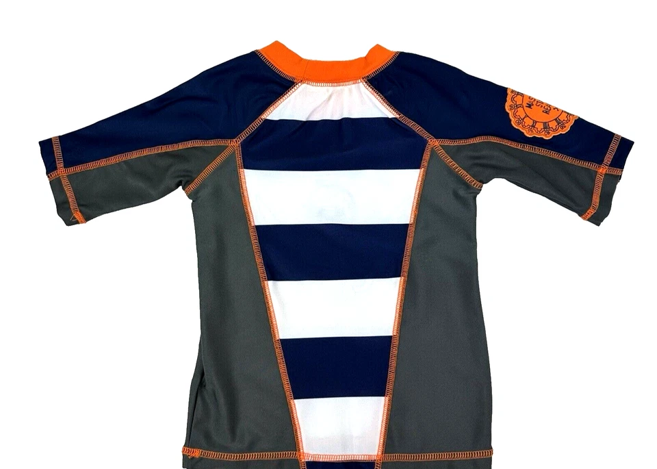 Disney Store Toddler Blue Stripe Pirates of the Caribbean Rash Guard Top Sz 3 - Image 2 of 2