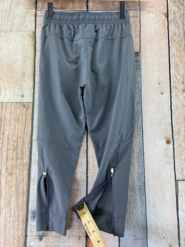 Umbro Soccer Track Jogger Pants Youth Kids Size XS 4/5 Gray Zip Legs - Picture 11 of 13
