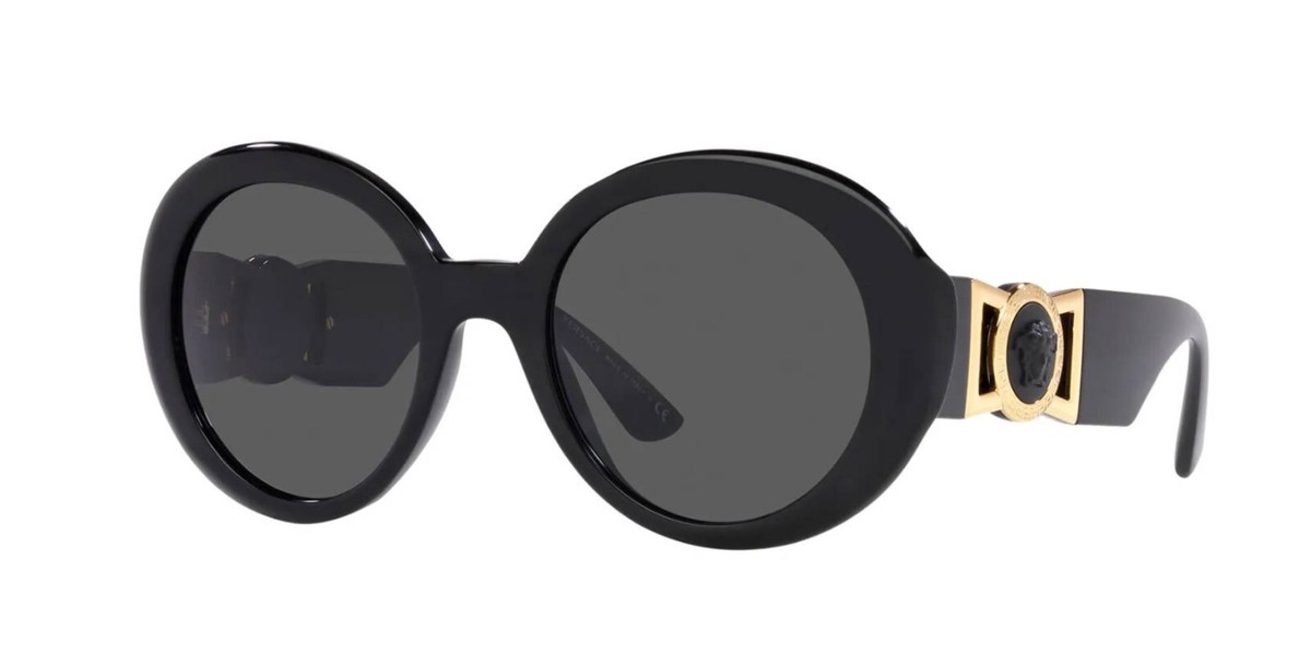 Versace VE 4414 Black/Gray (GB1/87) Sunglasses | eBay