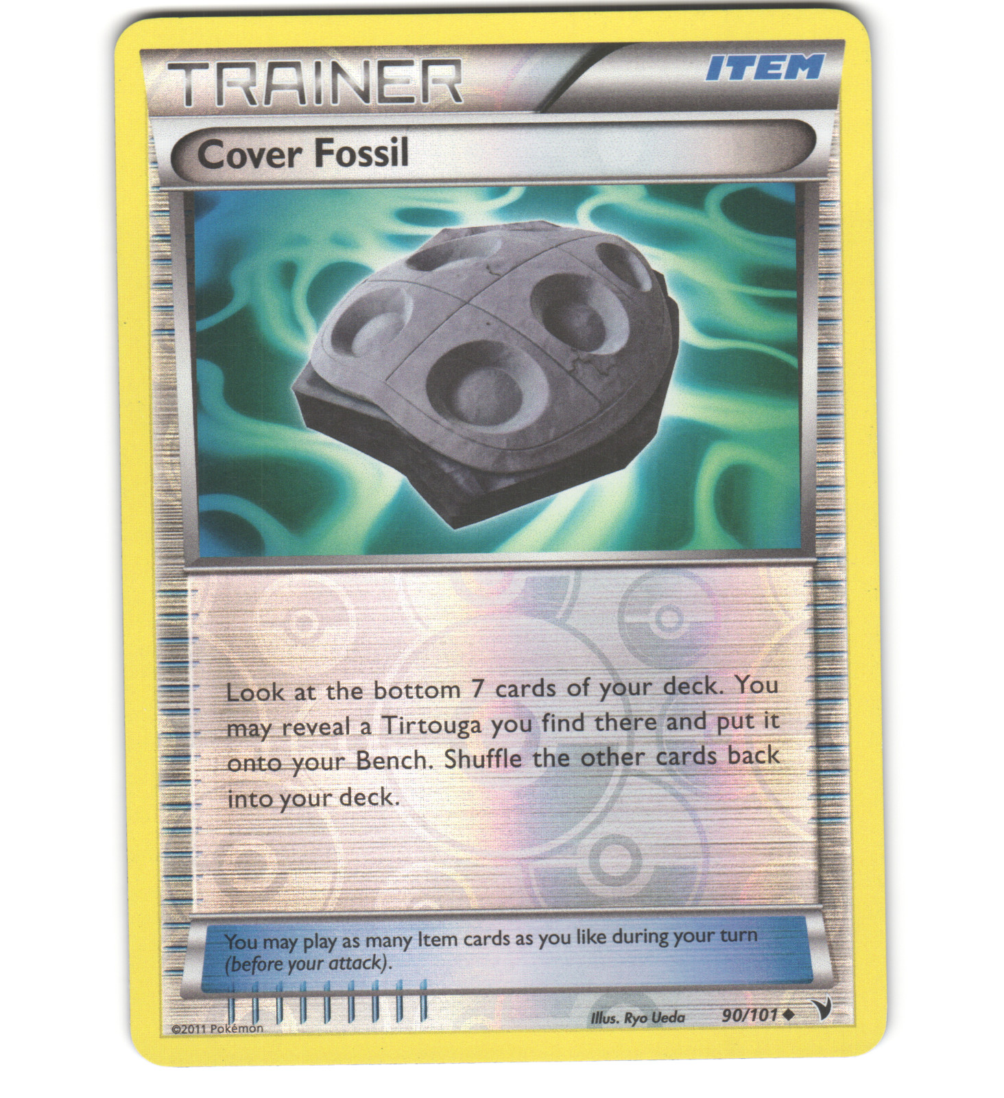 Pokemon 2011 Near Mint NM Cover Fossil Noble Victories REVERSE 90/101 Card