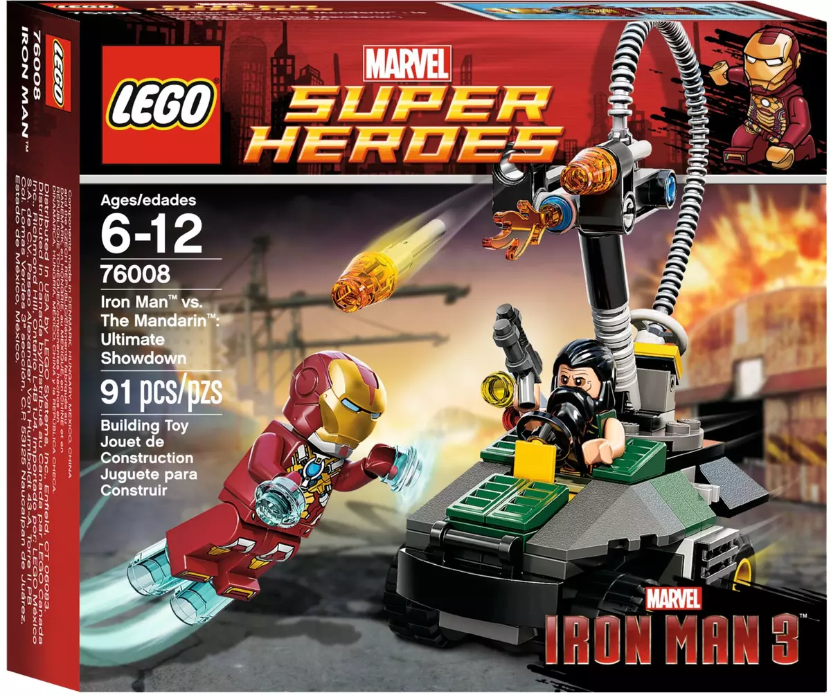 Lego 76008 Marvel Iron Man vs. The Mandarin Ultimate Showdown New