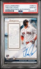 2023 Topps Luminaries - Home Run Kings Auto #HRK-TC Triston Casas /15 PSA 10