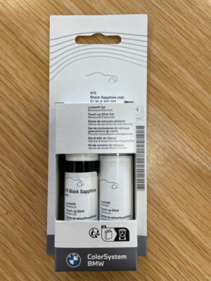 GENUINE BMW BLACK SAPPHIRE METALIC TOUCH UP PAINT 475 P/N