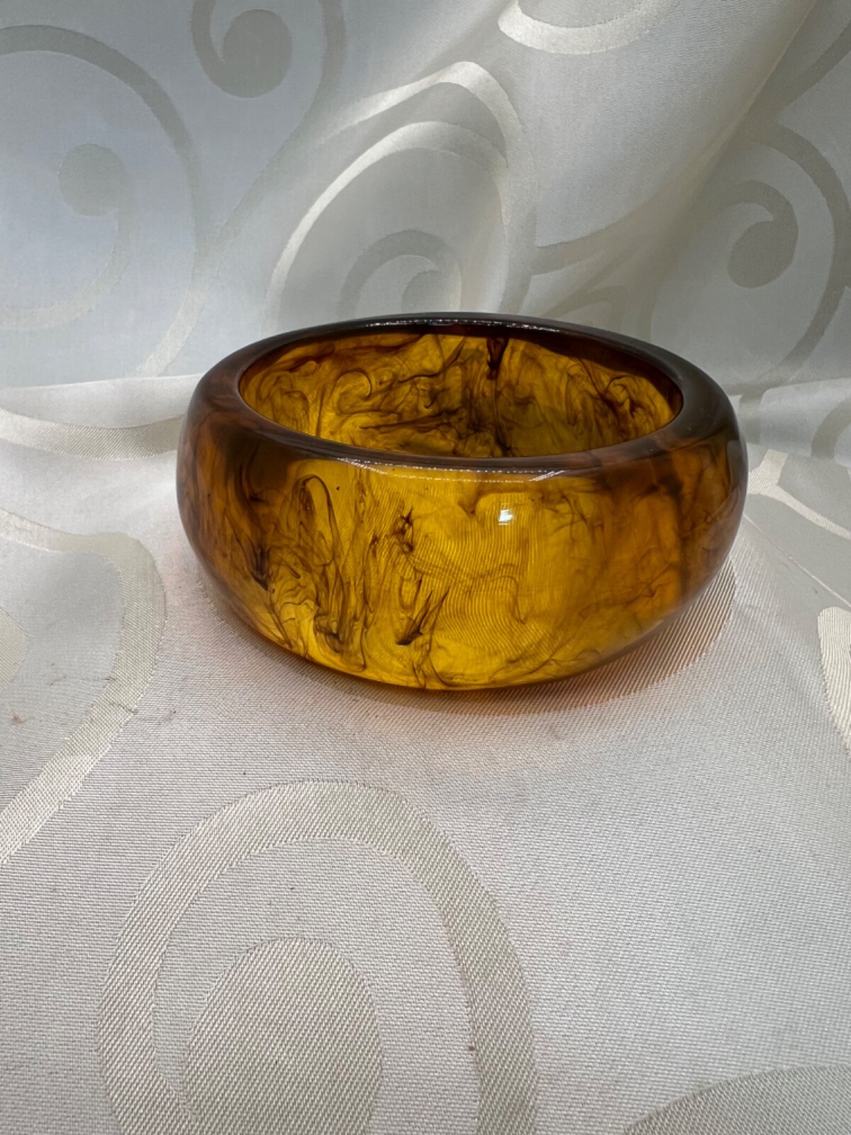 Root Beer Bangle Bakelite lookalike - image 5