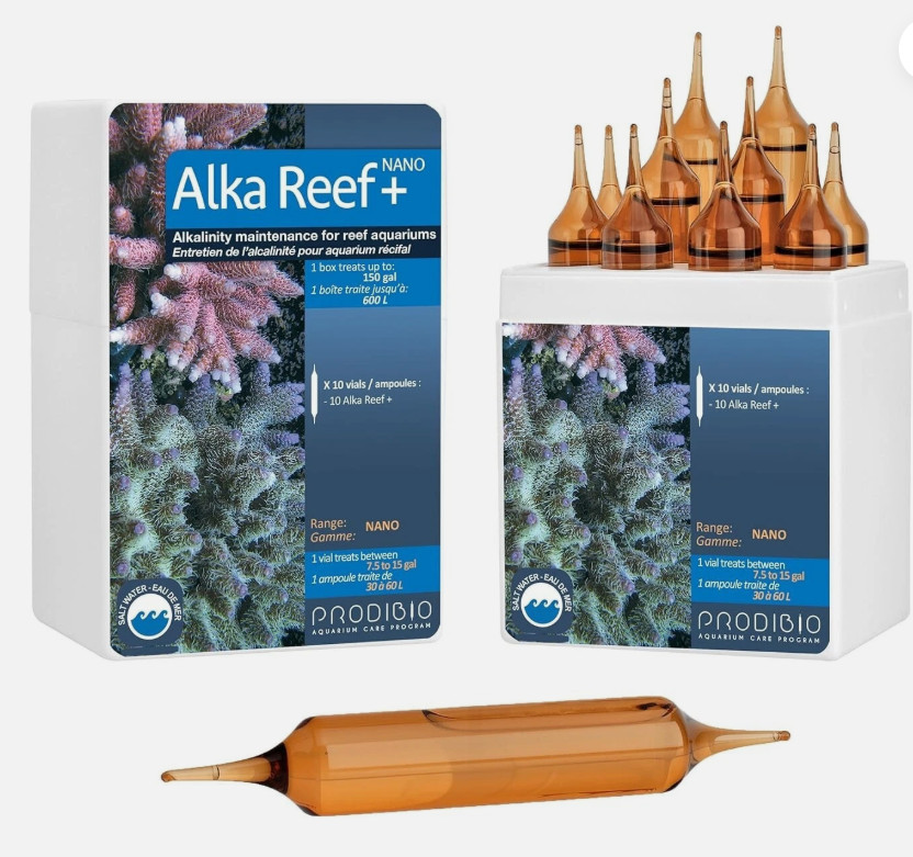 Prodibio Alka Reef + Nano, Alkalinity Maintenance, Saltwater, 10/10 mL  #L