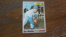 1970 TOPPS JOE MOELLER  AUTOGRAPHED BASEBALL CARD