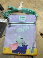 NWT Loungefly Disney Dumbo Elephant Bath Time Crossbody Purse Passport Bag