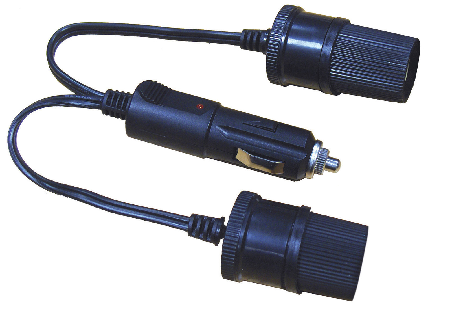 12v Car Van Twin Double auxilary Cigarette Lighter Socket Extension