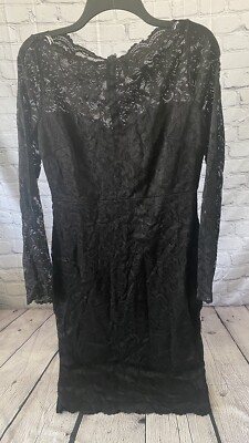 Lulus Appetite For Seduction Black Long Sleeve Lace Mini Dress Size L | eBay Lulus Appetite For Seduction Black Long Sleeve Lace Mini Dress Size L | eBay
