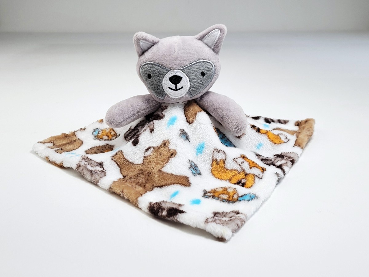 Le bebe Favorite Baby SECURITY BLANKET RACOON Bear Fox Turtle