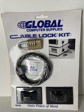 Global Computer Supplies CABLE LOCK KIT Model C8248 NIP NOS