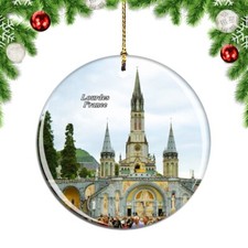 France Sanctuaire Notre Dame de Lourdes Christmas ornament city travel souvenir